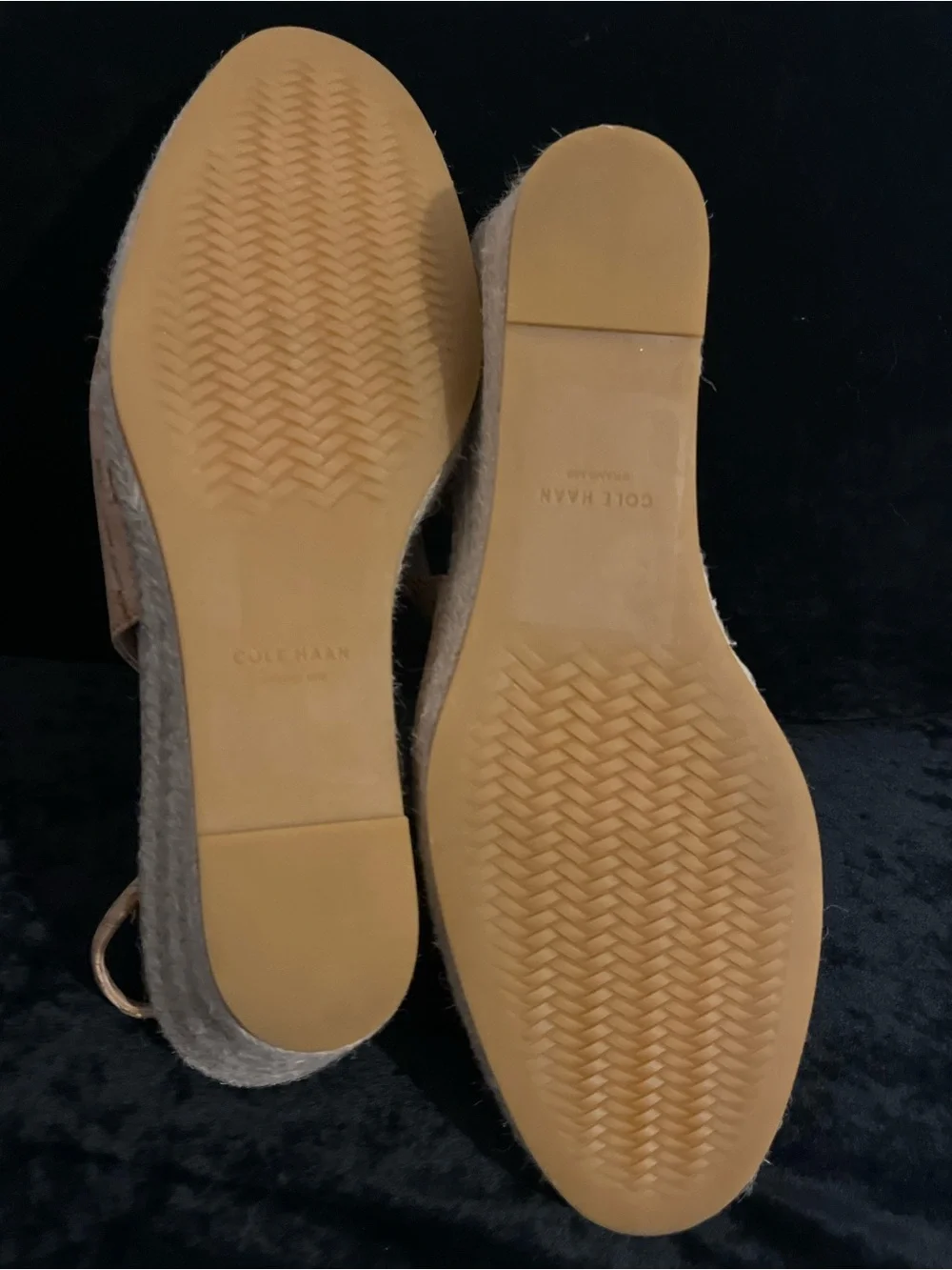 COLE HAAN WOMENS SHOES CLOUDFEEL CORK SLINGBACK ESPADRILLE WEDGE ELASTIC